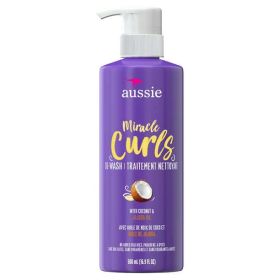 Aussie Paraben-Free Miracle Curls Co-Wash w/ Coconut & Jojoba Oil For Curly Hair;  16.9 fl oz