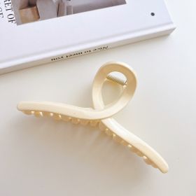 Ink Hair Catch Fashion Girl Wash Shark Clip Catch Hair Accessories (Color: White)