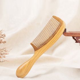 Green Sandalwood Hair Comb (Option: Style A)