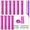 10pcs Professional Hair Perm Rods with Comb and Elastic Rubber Bands - Short Curlers for Perfect Hair Styling and Hairdressing