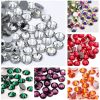 SS4-SS12 Rhinestones Non Hotfix Round Flatback Crystal Glass AB Multi-color Nail Art Glitter Stones 1440pcs DIY Clear Crystal