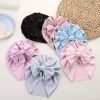 Baby Solid Color Ice Silk Fabric Big Bow Hats