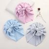 Baby Solid Color Ice Silk Fabric Big Bow Hats