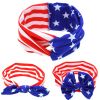 Independence Day American Flag Knotted Headband Accessories